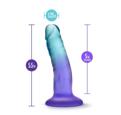 B YOURS MORNING DEW 5 INCH DILDO SAPPHIRE